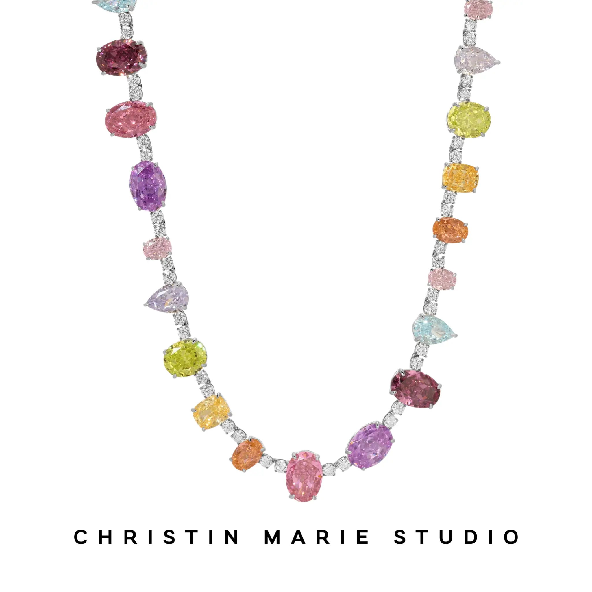 Daydream Gemstone Tennis Necklace