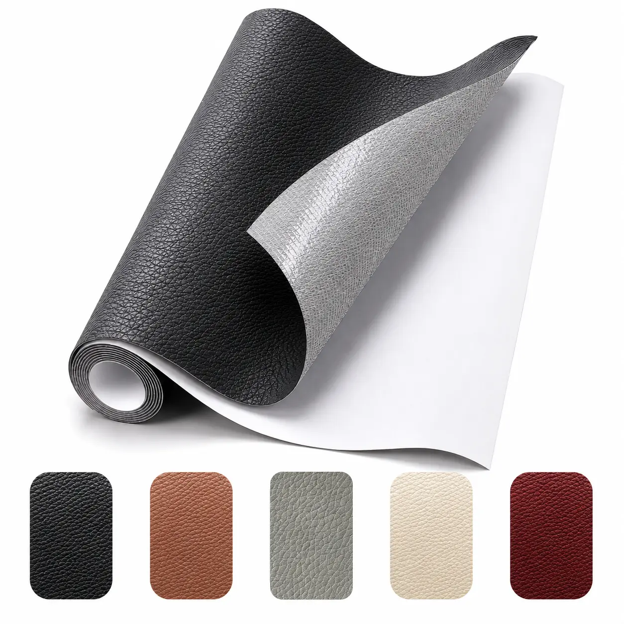 Rectangular Self-Adhesive Imitation Leather Repair Patch - Waterproof PVC Fabric for Car Seats, Sofas