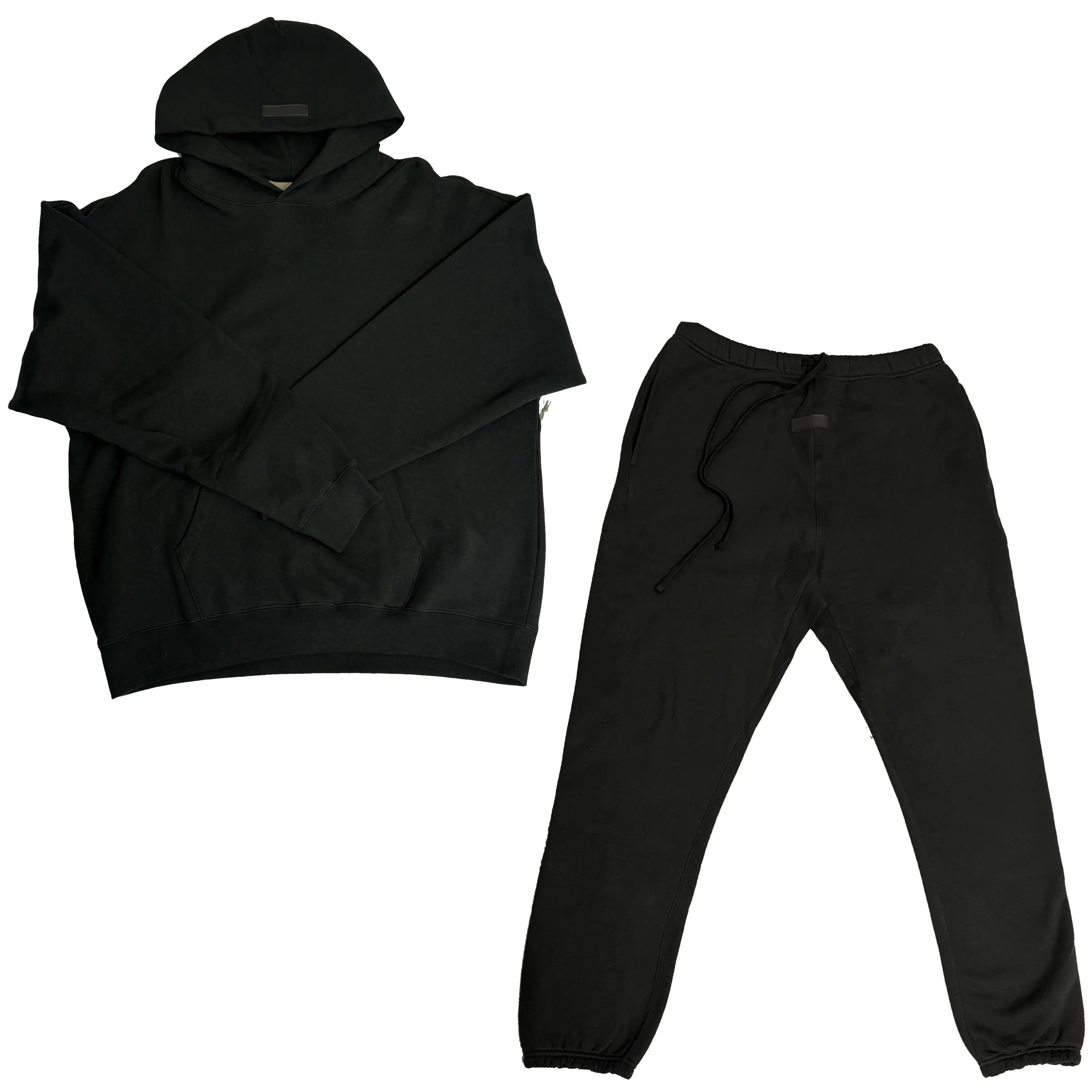 2022 Classic Black Hoodie Pants Set--Pullover Hoodie & Jogger Pants  Street Style Comfortable Clean Fit Unisex Style