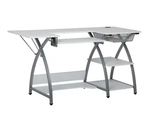 Sew Ready Comet Plus Hobby/Sewing Desk with Fold-Down Top