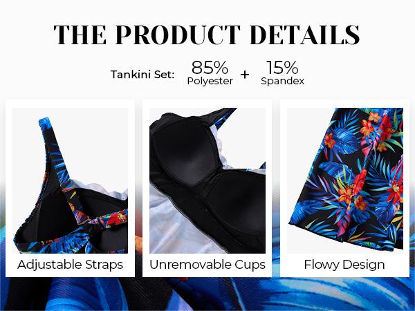 Aqua Eve Plus Size Swim Dress - Two Piece Tankini Tummy Control Bathing Suit with Shorts 2026 Swimsuit