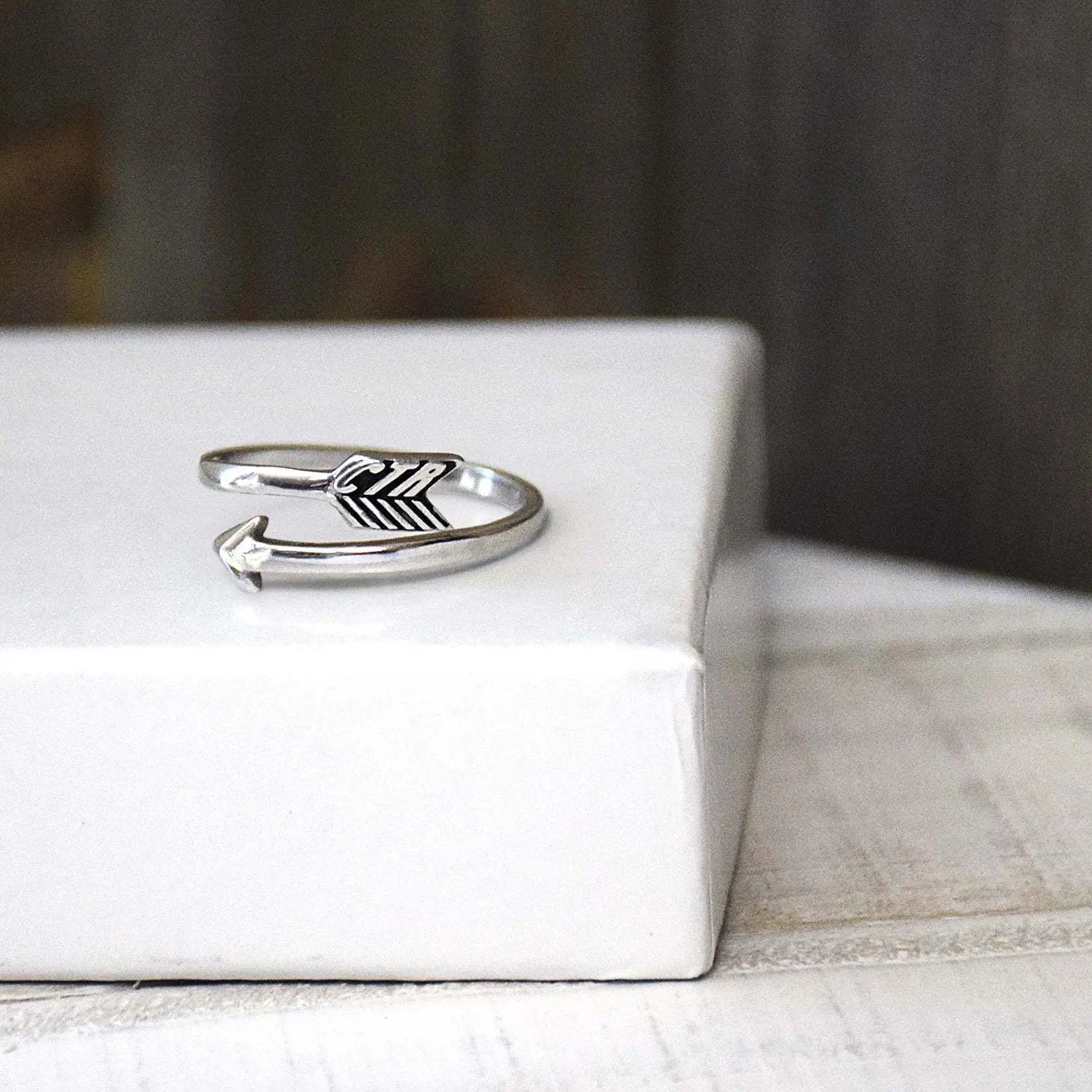 CTR Designer Arrow Ring - Stainless Steel