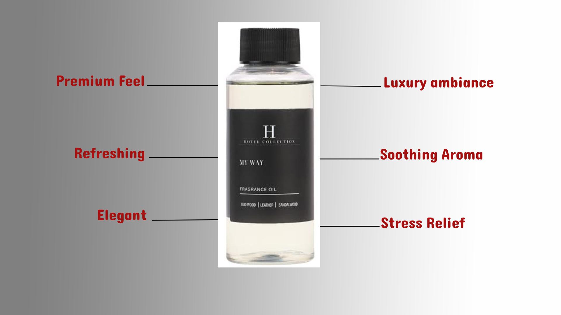 Hotel Collection 'My Way' Fragrance Oil(2pack) - Luxury Aromatherapy Scent Inspired by 1 Hotel with Notes of Leather, Sandalwood, & Oud Wood - 120mL Diffuser Oil for Home & Office Lavender Perfume