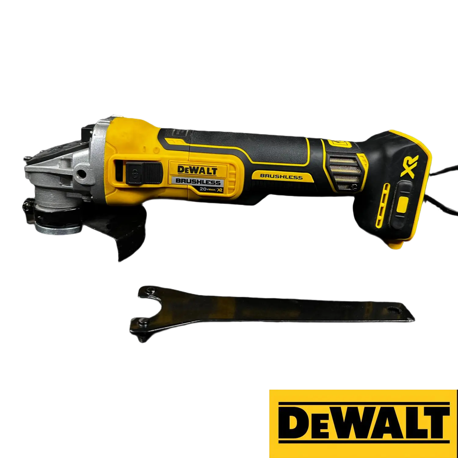 Dewalt DCG405NT Cordless Brushless 125mm Angle Grinder Kit with Batteries - Electronic Brake, Tool-Free Guard Adjustment, Variable Speed, Precise Control, Easy Maintenance Metal Cutting Tool for Metal Cutting, Masonry, Cells, Effortless Grinding