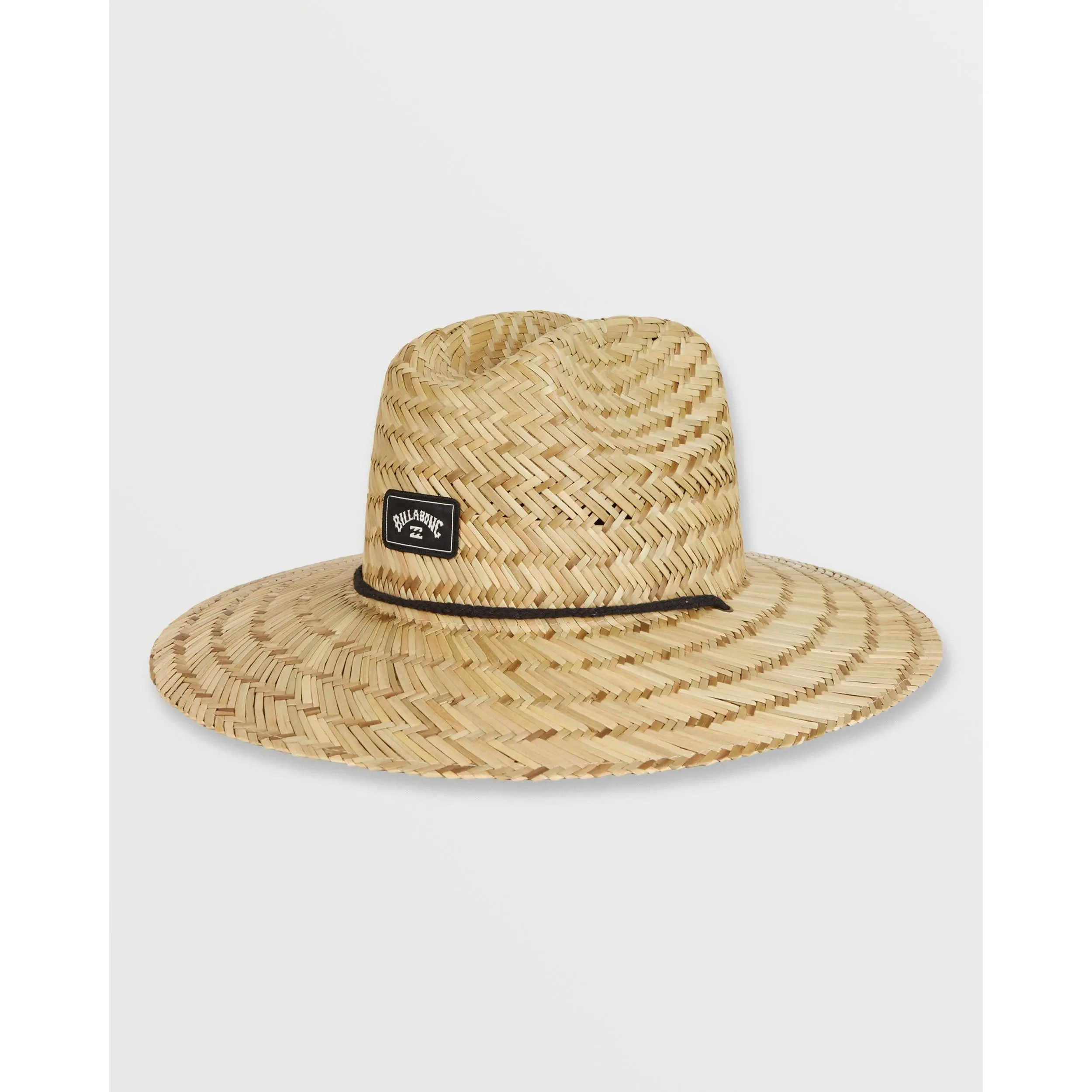 BILLABONG Tides Straw Lifeguard Hat, Summer Seagrass Straw Wide Brim Sun Hat for Beach & Fishing Adjustable Sun Hat