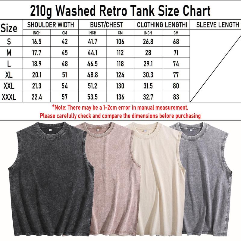 Men's Retro Street Style Sleeveless Tank Top - 100% Cotton, Washed Vintage Look, Loose Fit, Round Neck, Graphic Print with "RESPECT THE LOCALS" Design, Blue Shark Illustration, Casual Summer Wear