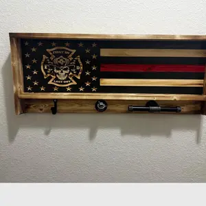 Fire fighter gear rack