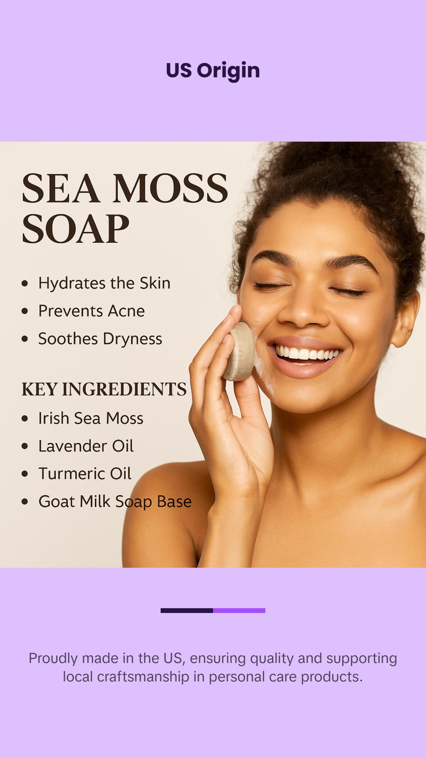 6 Piece Sample Soap Pack Skincare Face and Body Soap