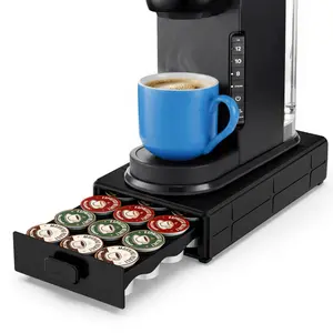 EVERIE Coffee Pod Drawer Compatible with Keurig  Smooth Slide Organizer Saves Counter Space Holds 18 Pods