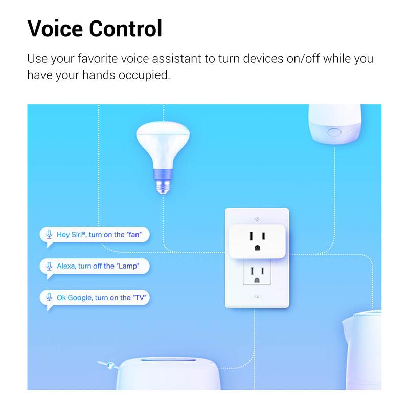 Tapo P125M (3-Pack) | Matter-Certified Mini Smart Plug, 15 A / 1,800 W | Works with Apple Home, Alexa, Google & SmartThings | Compact Flame-Retardant Design | Offline LAN Control | Bluetooth Easy Setup | 2.4 GHz Wi-Fi