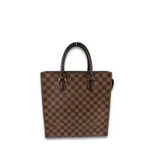 Pre-owned Louis Vuitton Damier Ebene Coated Canvas Shoulder Bags Damier Ebene Sac Plat PM
