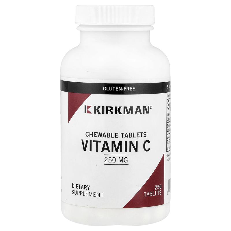 Kirkman Labs Chewable Vitamin C, 250 mg, 250 Tablets