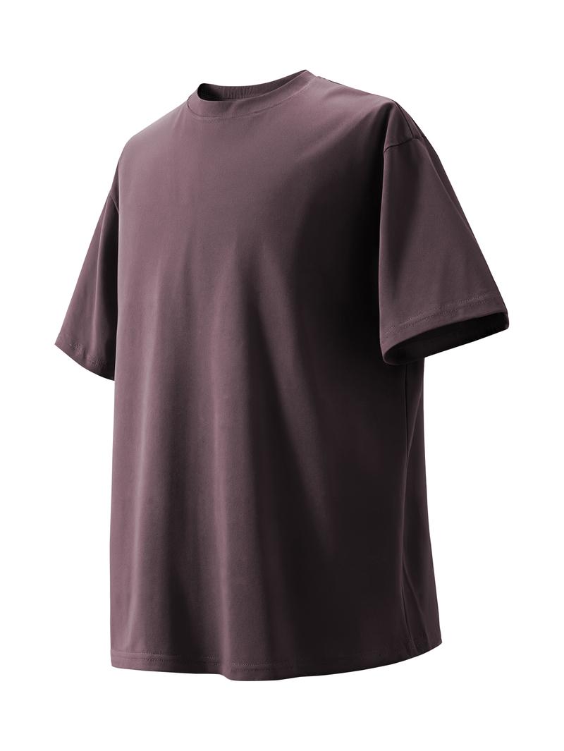 CCCMAI Men's Solid Color Short Sleeve T-Shirt Casual Cotton Tee Solid Colors Black White Gray All Colors Street Style Menswear Summer Basic Loose Fit Solid Color T-Shirt Short Sleeve Versatile American Style Men's Cotton Half Sleeve Casual Shirt Crewneck