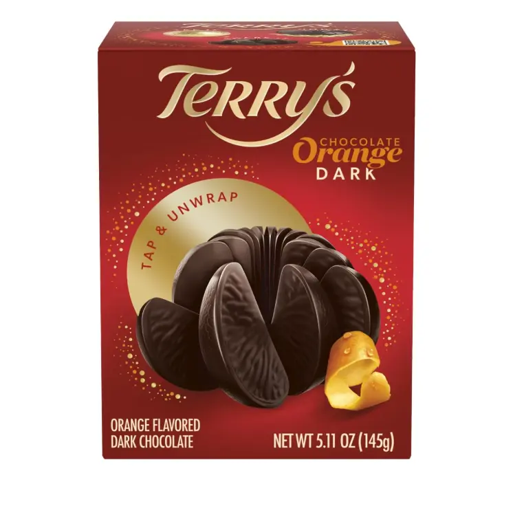 Terry's Chocolate Orange Dark Chocolate 5.11 oz | Stocking Stuffer and Party Favor | Break Apart Chocolate Ball with Real Orange Oil | Holiday Favorite