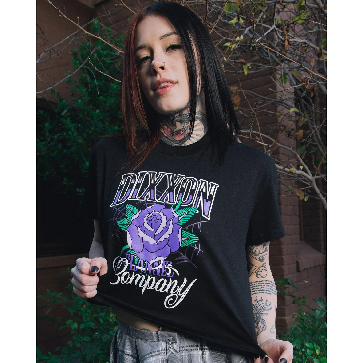 Women's Rose Crop Top - Black - TikTok Shop