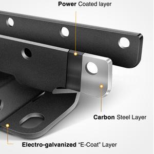 Nilight 2" inch Rear Bumper Tow Trailer Hitch Receiver Kit, Compatible for 2007-2018 Jeep Wrangler JK 4 Door & 2 Unlimited, w/4-Pin Wiring Harness (Exclude JL Models)