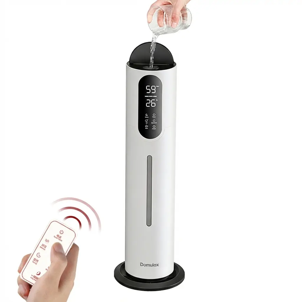 7.5L Simple Smart Humidifier - Top-Fill, App-Controlled, Auto Shutdown, Covers Up to 2200sq.ft & 645 ft² per Room, 50H Cold Air Diffuser, UV-C Sterilizing, Clean Tank, Low Noise (Sleep Mode <40db), Remote & Touch Controls, White, App-Controlled Smart Humi
