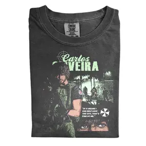 The Carlos Oliveira Resident Evil Comfort Color Shirt, Survival Horror Shirt, Gift for Men, Gift for Women, Crew Neck T-shirt, Trending T-shirt