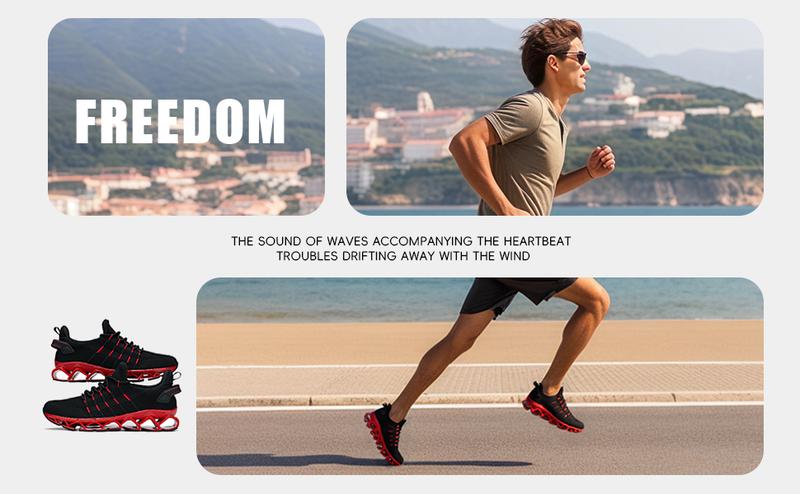 Mens Slip on Walking Running Shoes Blade Tennis Casual Fashion Sneakers Comfort Non Slip Work Sport Athletic Trainers Yellow Runner Training Boy Footwear Closed Bedroom Beige Orange