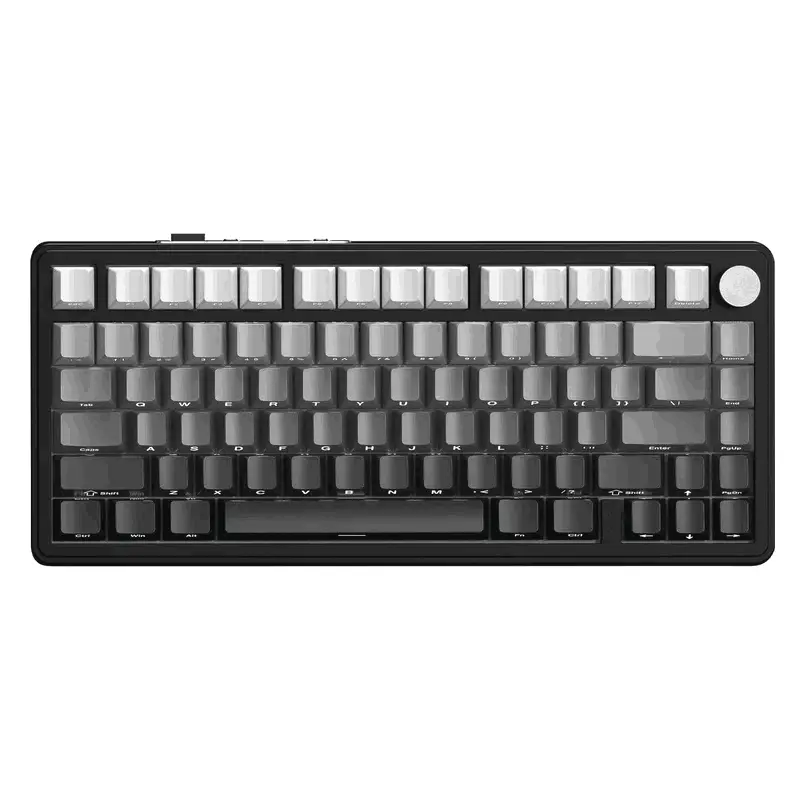 ATTACK SHARK X85 Gasket Mechanical Keyboard 75% Wireless Gaming with Knob 5-Layer Padding PBT Keycaps BT5.1/2.4Ghz/USB-C Hot-Swap Linear Switch RGB NKRO for PC MAC ergonomic Keyboard Creamy  Keyboard, Gaming Stuff tiktokshopbacktoschool