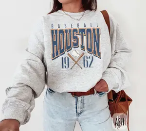Vintage Houston Baseball Sweatshirt | Retro Houston T-Shirt or Hoodie for Fans | Texas Game Day Fan Gear