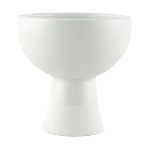 Gwangjuyo Modern White Bell Cup Ceramic Goblet Dessert Bowl 100ml - Korean Fine Dining