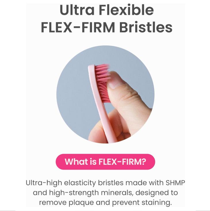 Euthymol Whitening Toothpaste & Toothbrush Set (Pink)– Removes Coffee & Tea Stains, Gentle on Sensitive Teeth, Korean Oral Care