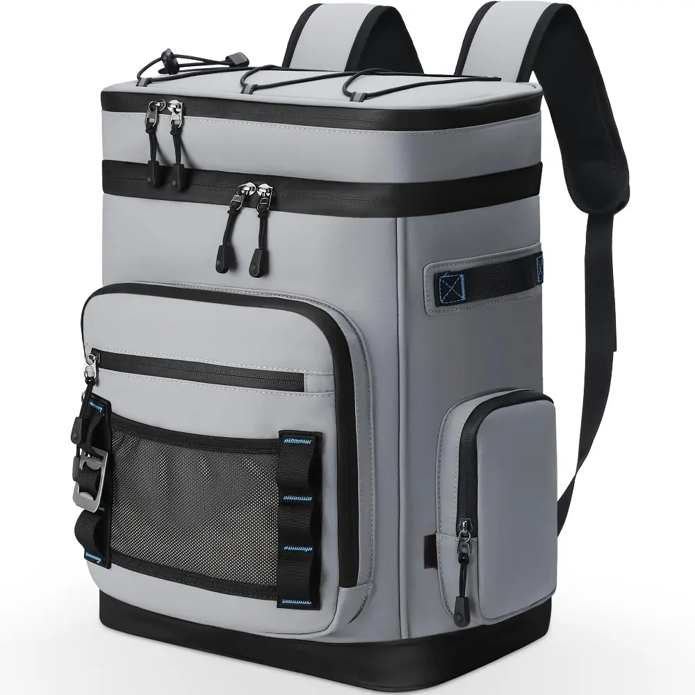 Large-capacity, high-quality insulated cooler backpack, suitable for both men and women, with a leak-proof design.Ideal for camping, beach trips, fishing, picnics, travel, and other outdoor activities.It has a capacity of 7.93 gallons and can hold 48 cans