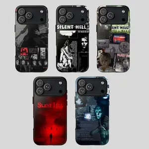 [FREE SILICONE SUCTION PAD]Silent Hill Tough Phone Case, Shockproof Protective Cover, Case for iPhone 17 16 15 14 13 12 11 Pro Max Plus & Samsung Galaxy S25 S24 S23 S22 S21