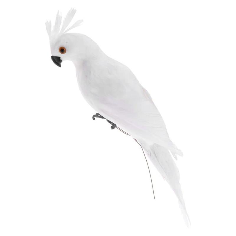 35CM Foam Macaw Lawn Doll Decoration Fake Animal Bird Garden Props Simulation Parrot Manual