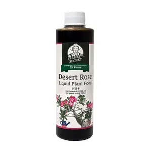 Farmer's Secret Desert Rose Liquid Plant Food Fertilizer (8oz) - Super Concentrated - Promote Flowering and Trunk Growth - 3:11:8 Ratio