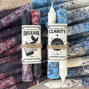 Mystic Madness Intention Candles – Chakra Healing & Manifestation Rituals Decor Ornaments -  customized  candles