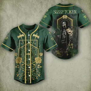 Sleep Token 2025 Baseball Jersey - Limited Edition Casual Jersey for Men, Unisex, Concert 2025 Shirt