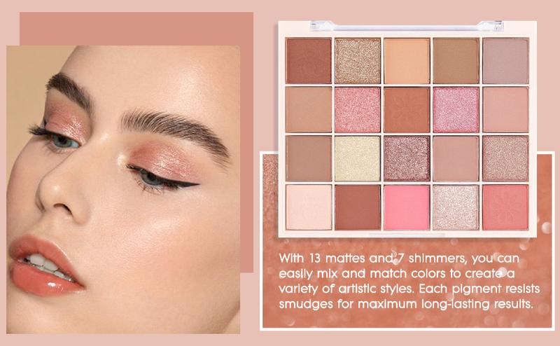 Nude Pink Gold Brown Basics Eyeshadow Palette,Matte Nude Neutral Naked Eye Shadow Makeup,Highly Pigmented Long Lasting Waterproof Ultra-Blendable,Great for Travel Gift Kit Nude Pink Gold Brown Basics Eyeshadow Palette,Matte Nude Neutral Naked Eye Shadow Makeup,Highly Pigmented Long Lasting Waterproof Ultra-Blendable,Great for Travel Gift Kit