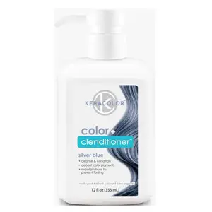 Keracolor Pastels Color + Clenditioner  Silver Blue 12oz Silver Blue