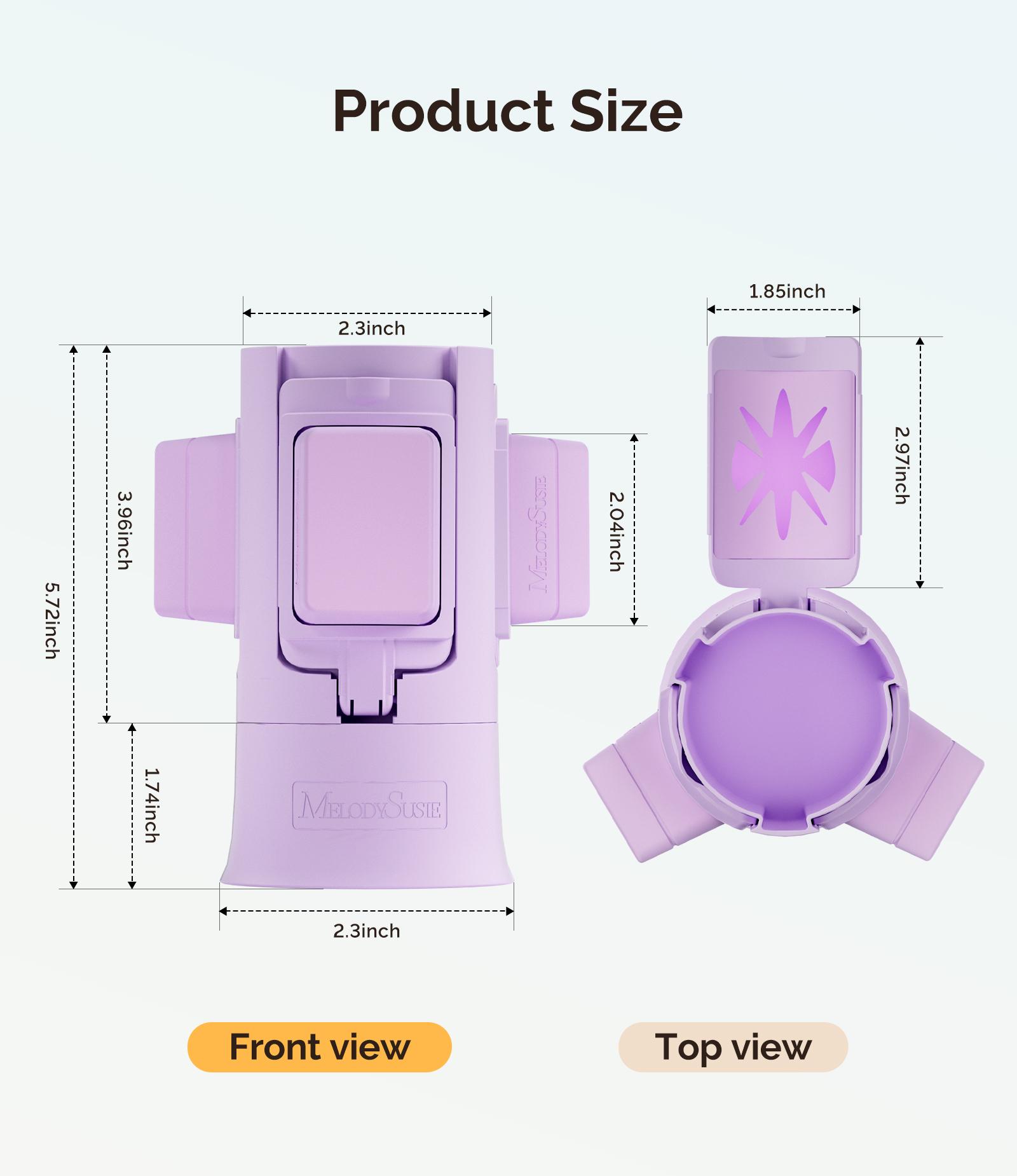 MelodySusie GelCarousel Rotatable Nail Art DIY Station - Compact & Portable for Easy Application - Ideal for Beginners & Professionals - Smooth & Precise Nail Art & Manicure Tool