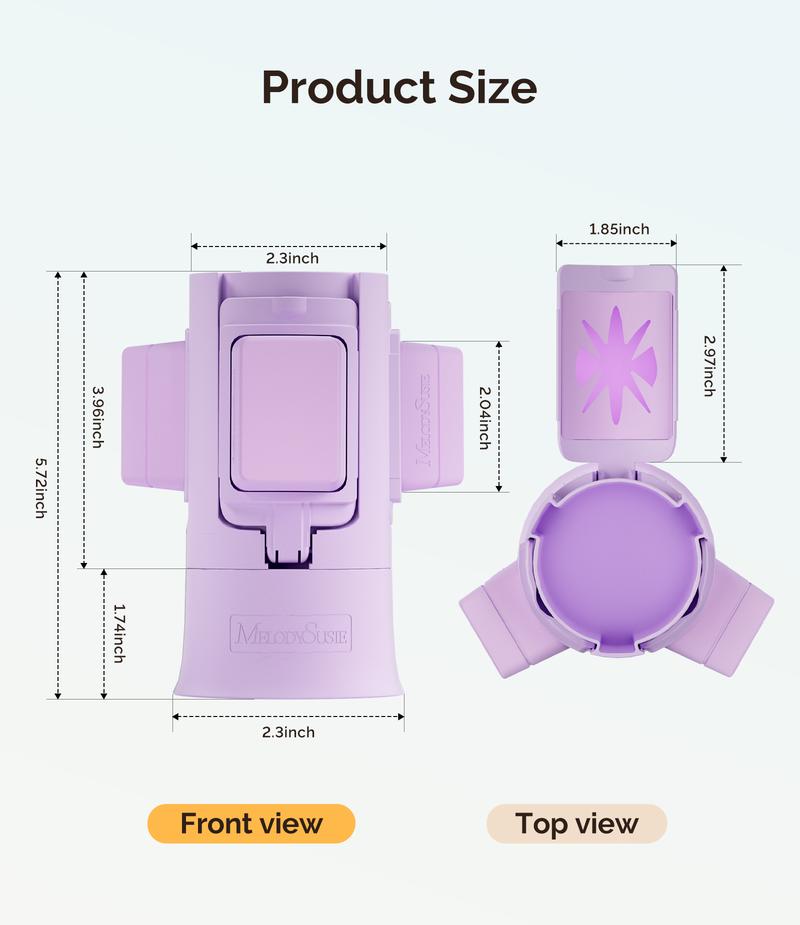 MelodySusie GelCarousel Rotatable Nail Art DIY Station - Compact & Portable for Easy Application - Ideal for Beginners & Professionals - Smooth & Precise Nail Art & Manicure Tool MelodySusie GelCarousel Rotatable Nail Art DIY Station - Compact & Portable for Easy Application - Ideal for Beginners & Professionals - Smooth & Precise Nail Art & Manicure Tool