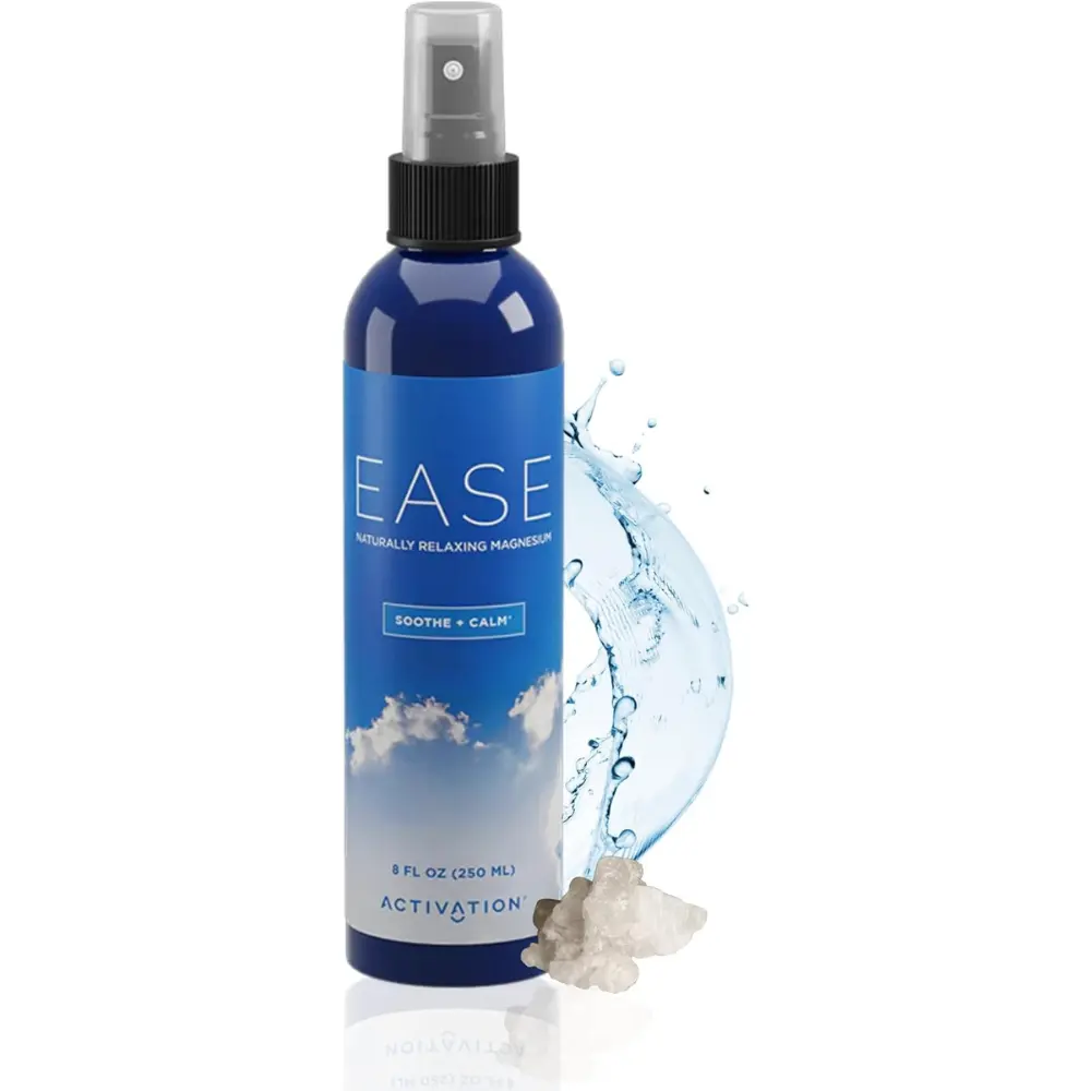 Activation Ease Magnesium Spray | 250 ml | Dead Sea Magnesium Chloride | Fast-Absorbing Topical Spray for Natural Balance and Relaxation