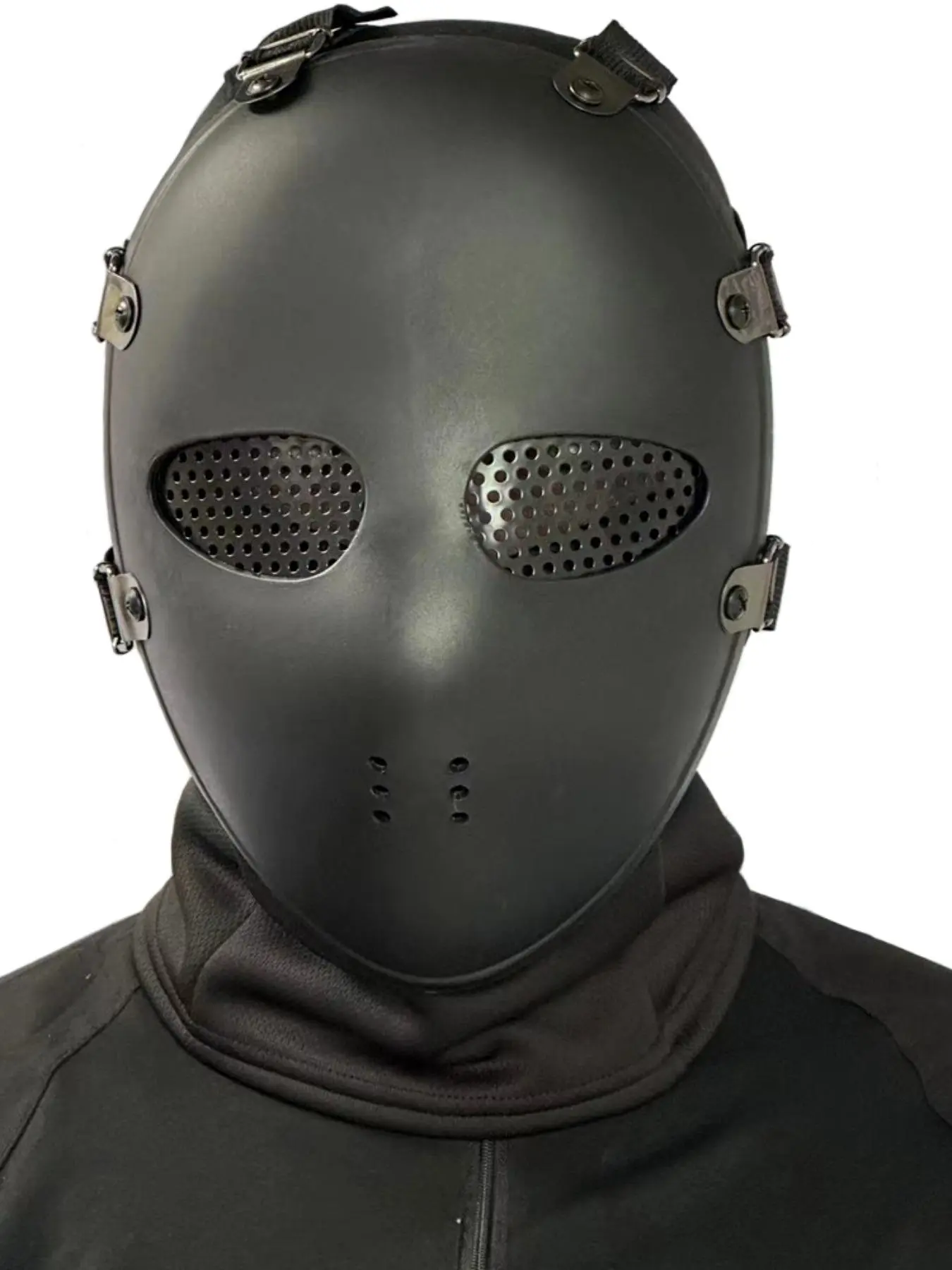 Full Face Mesh Protection Mask, Outdoor Safety Gear, Casual Plain Design, All-Season Movie Prop, Essential Protective Equipment
