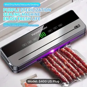 US Plug Vacuum Sealer Machine with 10 Bags, Multi-Functional Vacuum Food Sealer Machine Compact Vacuum Food Preservation to Keep Food Freshness, best birthday gift, best father's day gift, Mother's day gift. best Christmas day gift.