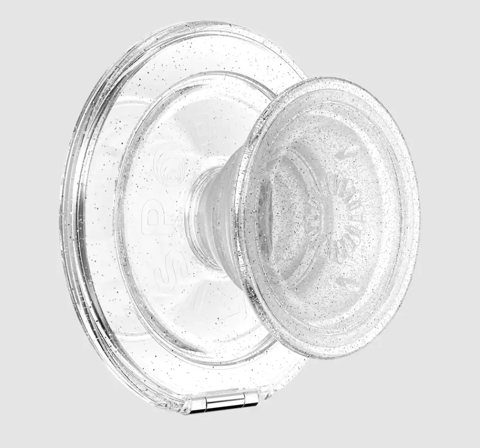 PopSockets MagSafe Kick-Out Grip & Stand Round Phone Grip, Adapter Ring Included - Magnetic Phone Grip and Phone Stand