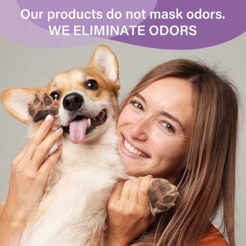 HAPWAG Pet Odor Eliminator Spray – Non-Toxic, Cedar Scent, Safe For Pets & Kids (8oz)