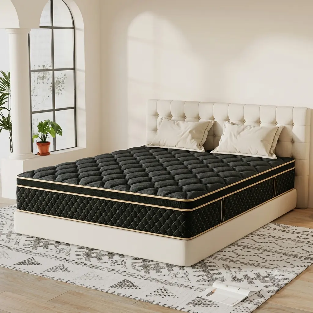 Mattress 10/12/14 Inch Twin Full Queen King Memory Foam & Spring Medium Firmness Lumbar Support for Home Rooms Hotels Boxed Halloween Christmas Gift Ergonomic Queen Size Mattress for a Romantic Night’s Sleep outdoorfun summervibes