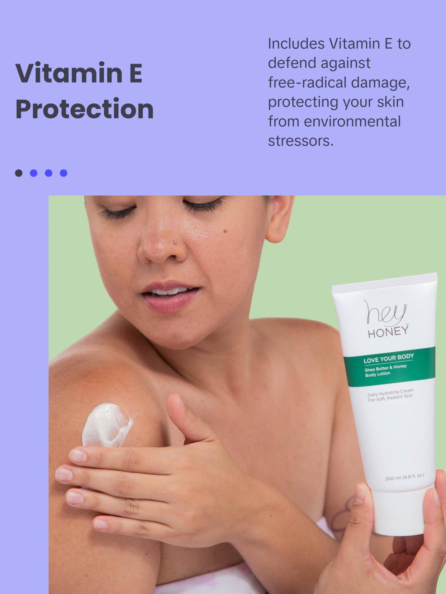 Hey Honey Love Your Body Shea Butter & Honey Body Lotion |Body Moisturizing For Dry Skin Softens & Replenishes & Provides A Natural Glow & Skin Elasticity