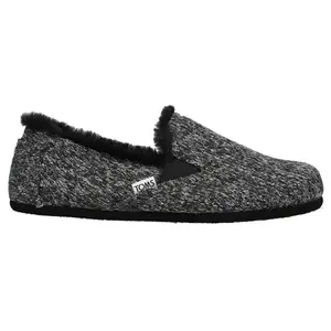 TOMS Womens Redondo Slip On Flats Casual - Black