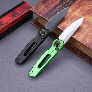 7550 Outdoor Folding Knife, Aluminum Alloy Handle, Anti Corrosion and Wear Resistant High Hardness Steel, EDC Tool for Outdoor Camping and Driving Survival, Best Gift for Men.