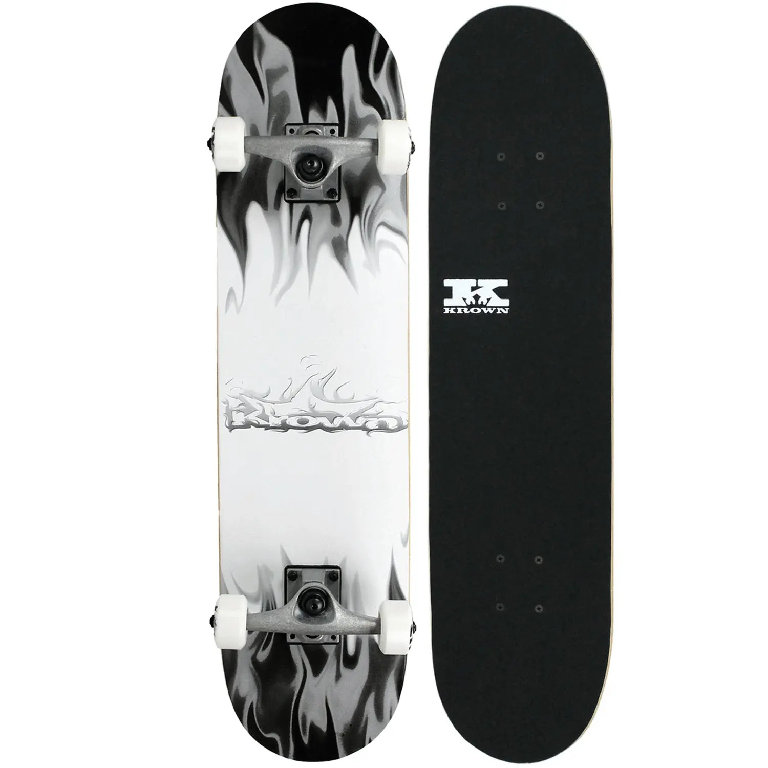 Krown Rookie Complete Grey/White Flame 7.5"