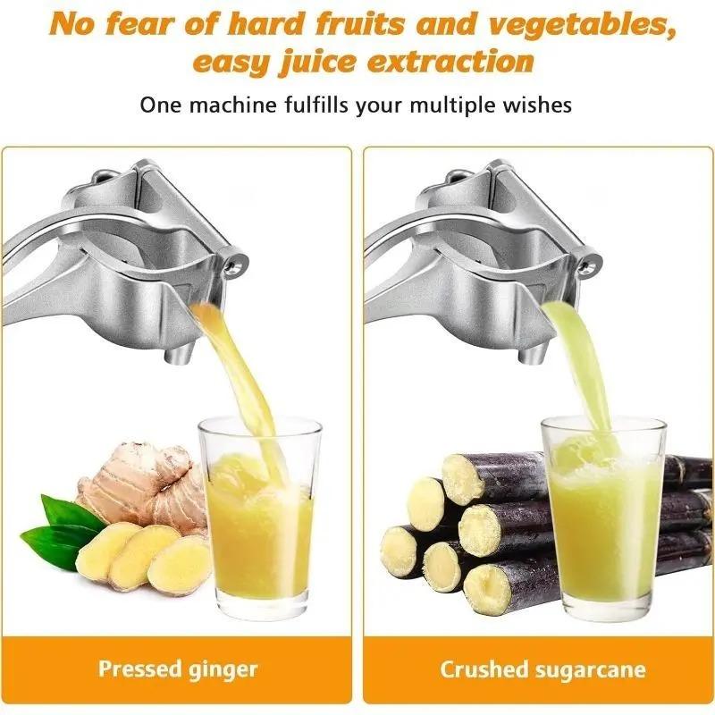 Manual Aluminum Juicer – Strong Hand Press for Citrus & Pomegranate, Ergonomic Grip, Easy to Use & Clean