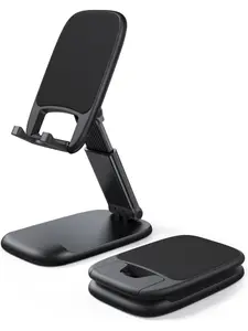 Cell Phone Stand for Desk - [Height Adjustable] Foldable Mobile Phone Holder, Portable Stand for iPhone 17 16 15 14 13 12 11 Pro Max Plus Air, Galaxy S25, Telephone, Office Gift Accessories