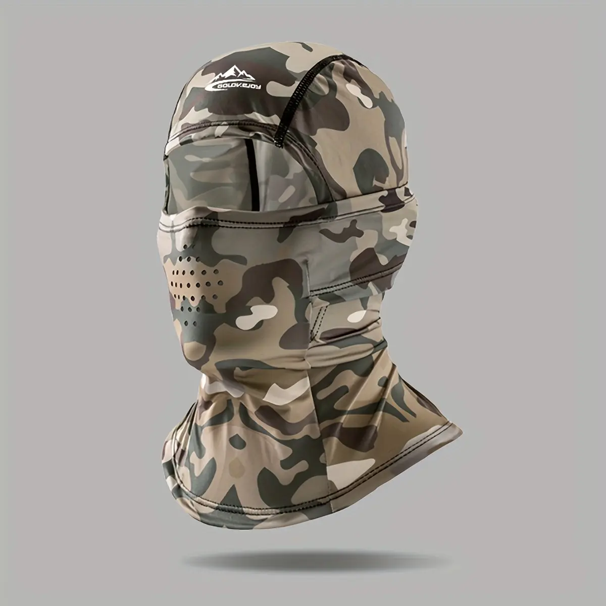 1 piece Summer camouflage headgear for men and women, suitable for outdoor fishing, cycling, ice silk breathable sunshade, sports and travel, balaclava hat.